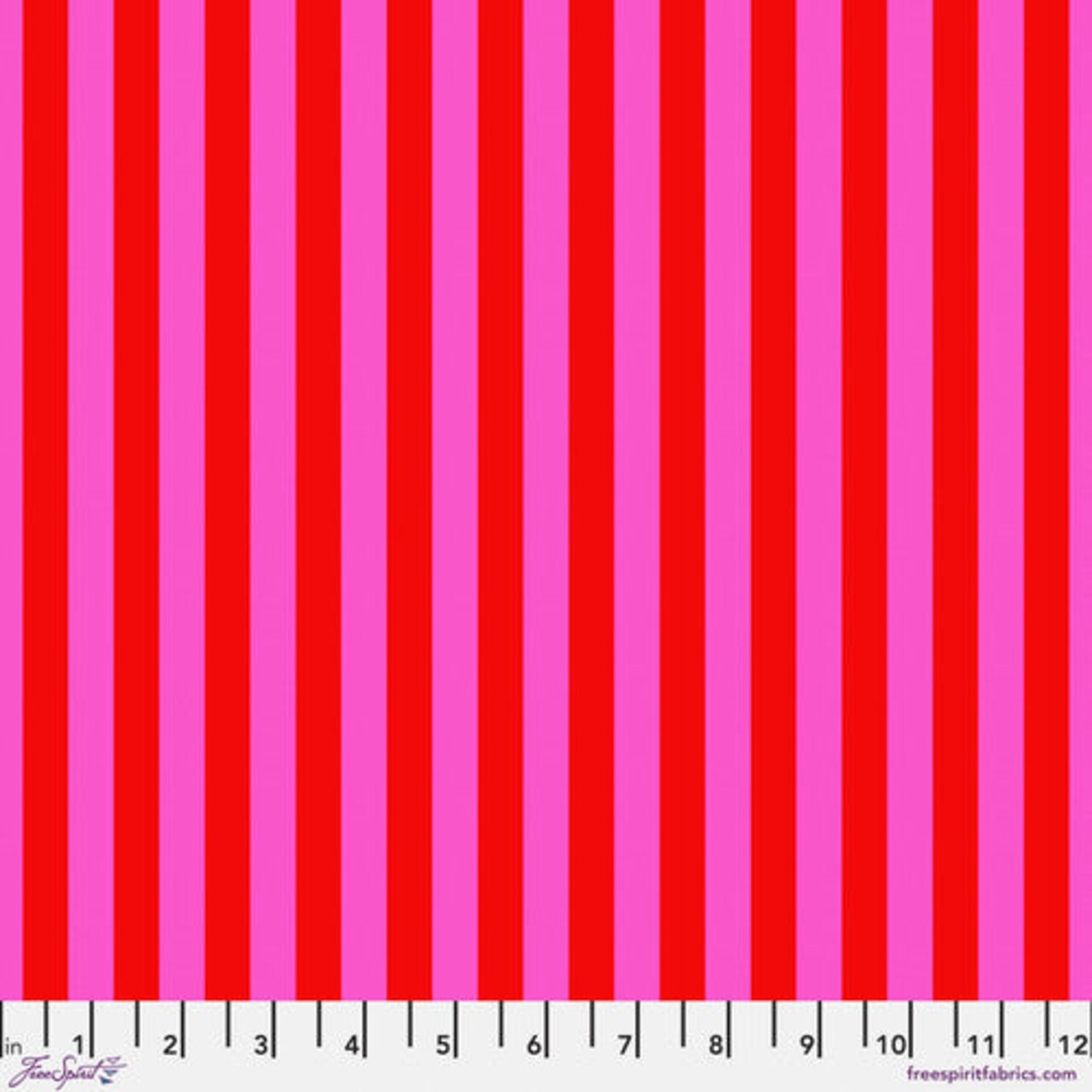 Fabric FreeSpirit Tula Pink Peony Tent Stripes by the Quarter Yard PWTP069.PEONY